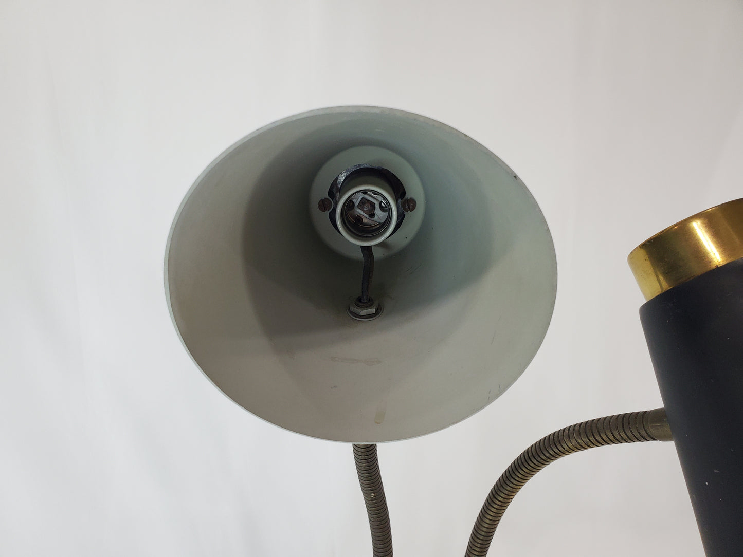 Vintage Prescolite Double Gooseneck Desk Lamp