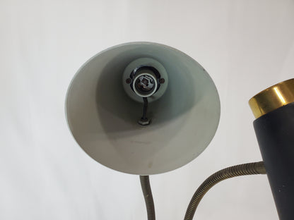 Vintage Prescolite Double Gooseneck Desk Lamp