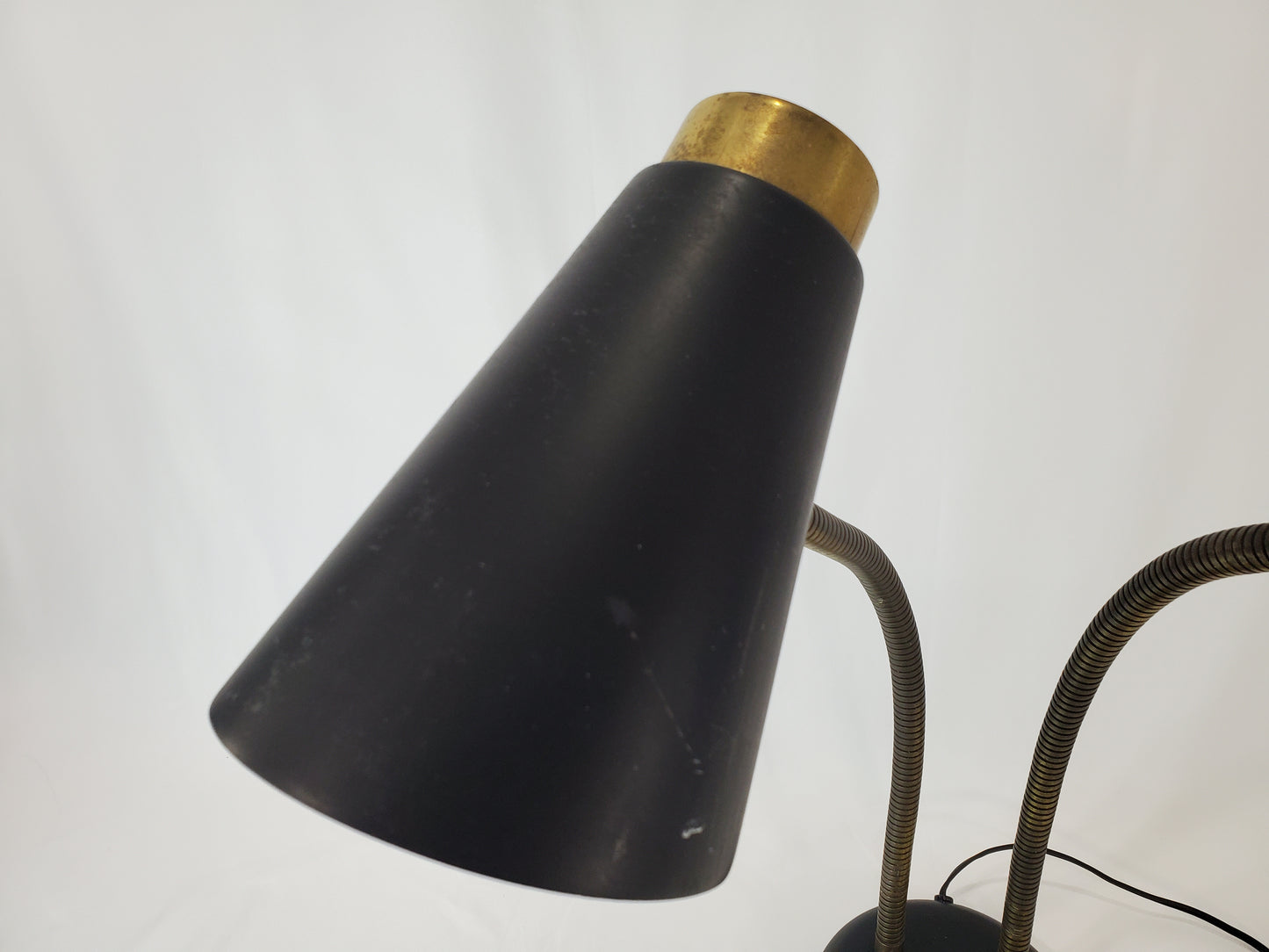 Vintage Prescolite Double Gooseneck Desk Lamp