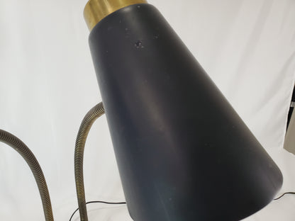 Vintage Prescolite Double Gooseneck Desk Lamp