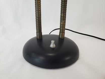 Vintage Prescolite Double Gooseneck Desk Lamp
