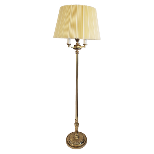 Vintage Stiffel 4-light Mogul Torchiere Candelabra Brass Floor Lamp
