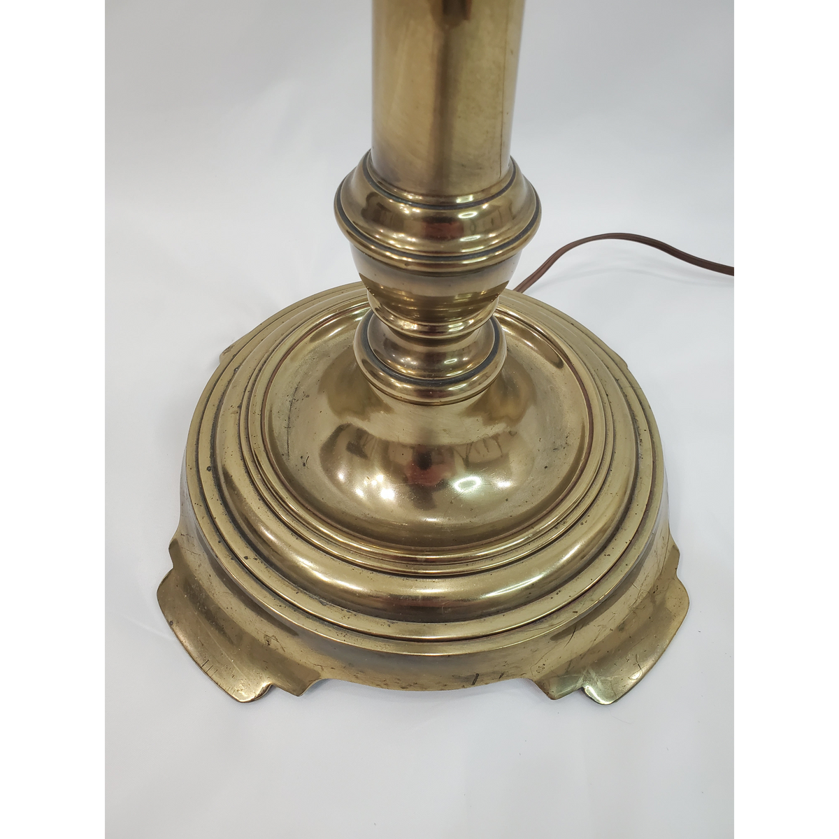 Vintage Stiffel Brass Candlestick Floor Lamp - Petite