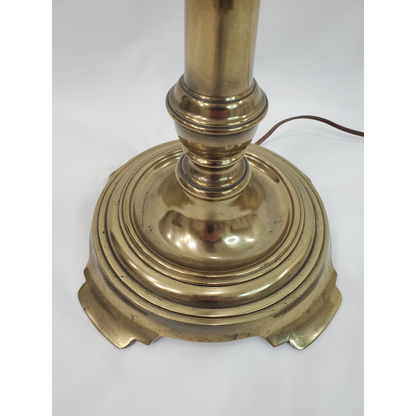 Vintage Stiffel Brass Candlestick Floor Lamp - Petite