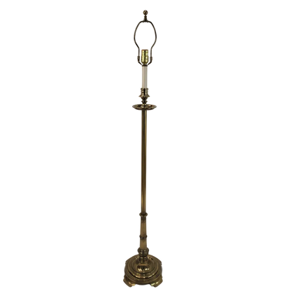 Vintage Stiffel Brass Candlestick Floor Lamp - Petite