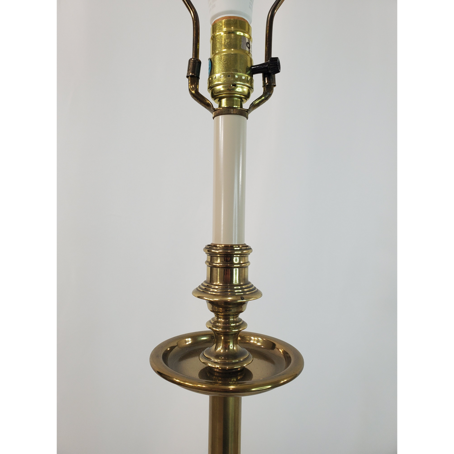 Vintage Stiffel Brass Candlestick Floor Lamp - Petite