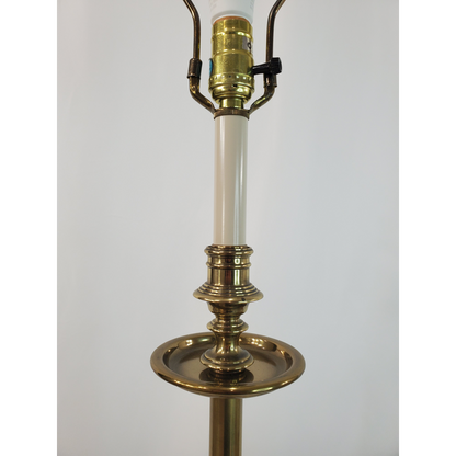 Vintage Stiffel Brass Candlestick Floor Lamp - Petite