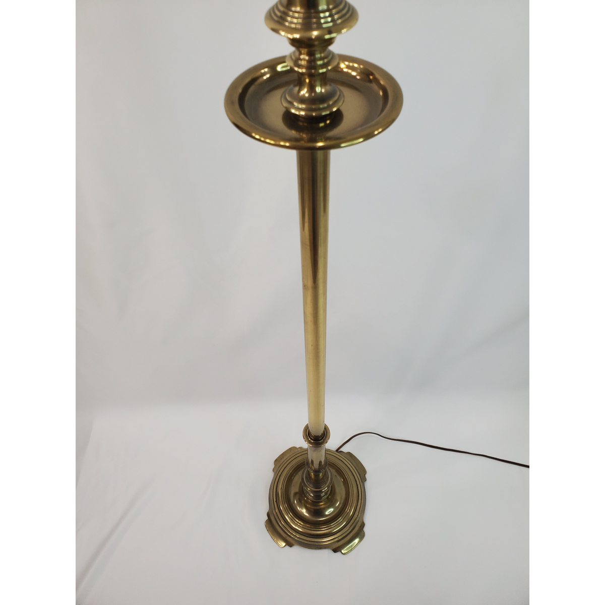 Vintage Stiffel Brass Candlestick Floor Lamp - Petite