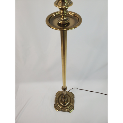 Vintage Stiffel Brass Candlestick Floor Lamp - Petite