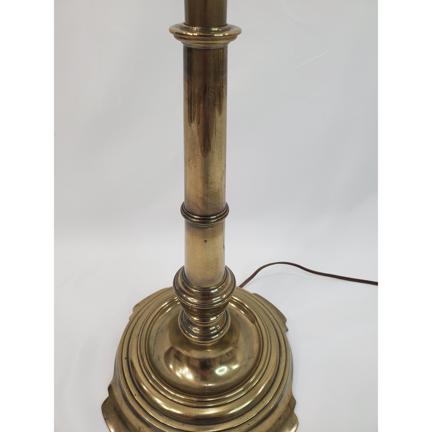 Vintage Stiffel Brass Candlestick Floor Lamp - Petite