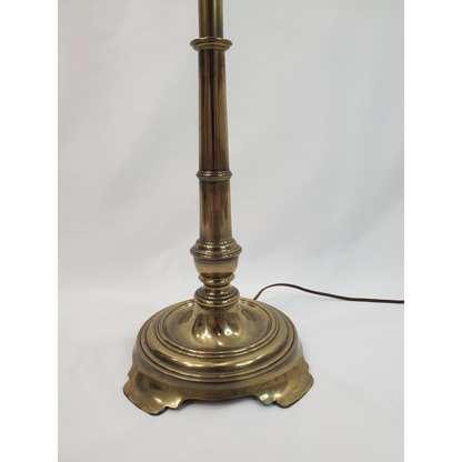 Vintage Stiffel Brass Candlestick Floor Lamp - Petite