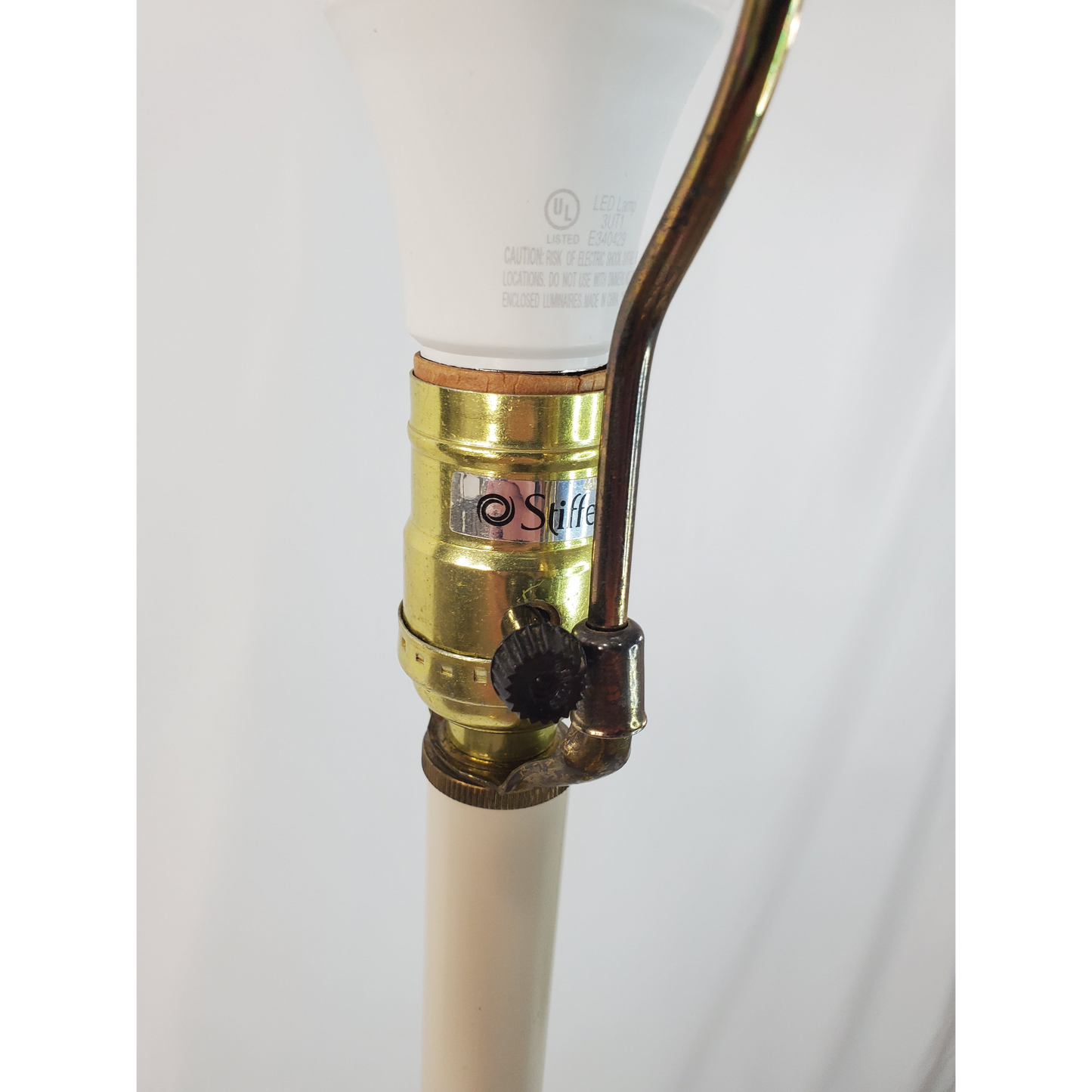 Vintage Stiffel Brass Candlestick Floor Lamp - Petite