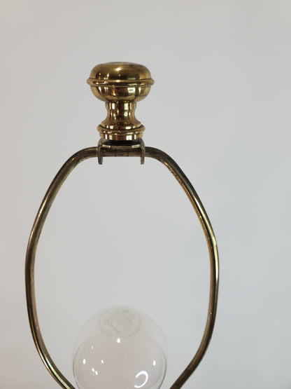 Vintage Stiffel Brass Table Lamp - Square Pedestal