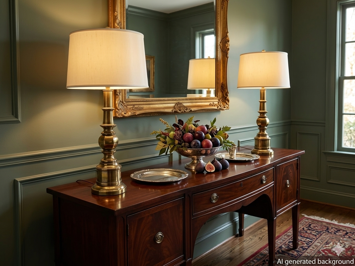 Pair Brass Stiffel Table Lamps - Mid-Century